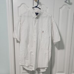 Ralph Lauren White Casual Button Down Shirt